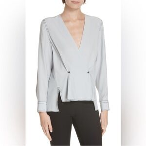 Rag & Bone Debbie Draped Silk V.
Neck Top Blouse size medium